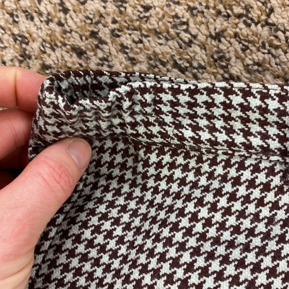 Vintage J'envie Herringbone Houndstooth Heritage Wool Trouser Pants - Picture 9 of 13